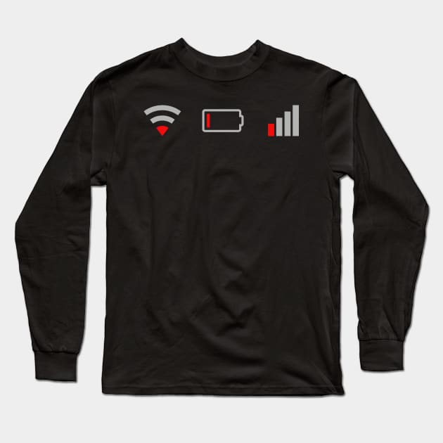 Low Power Long Sleeve T-Shirt by Everydaydesigns